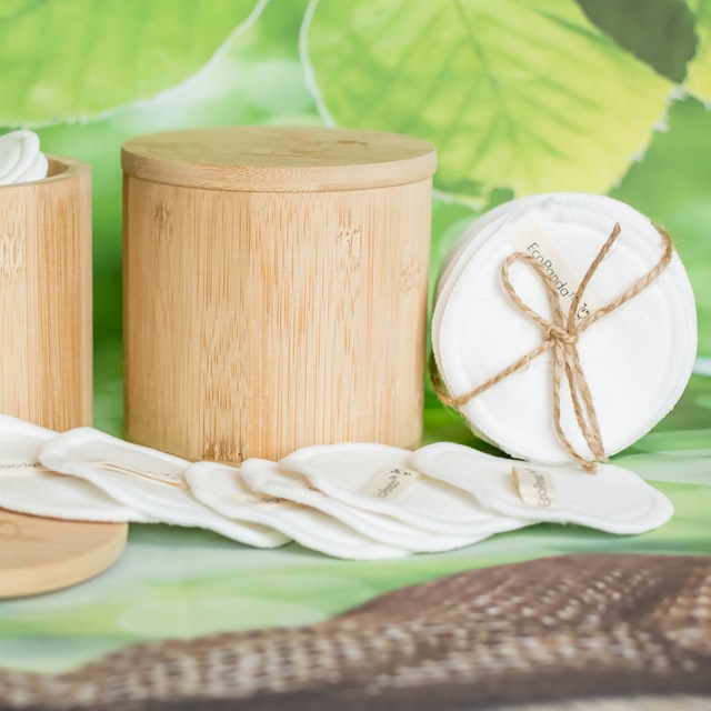 Bamboo cotton pads. eco friendly product